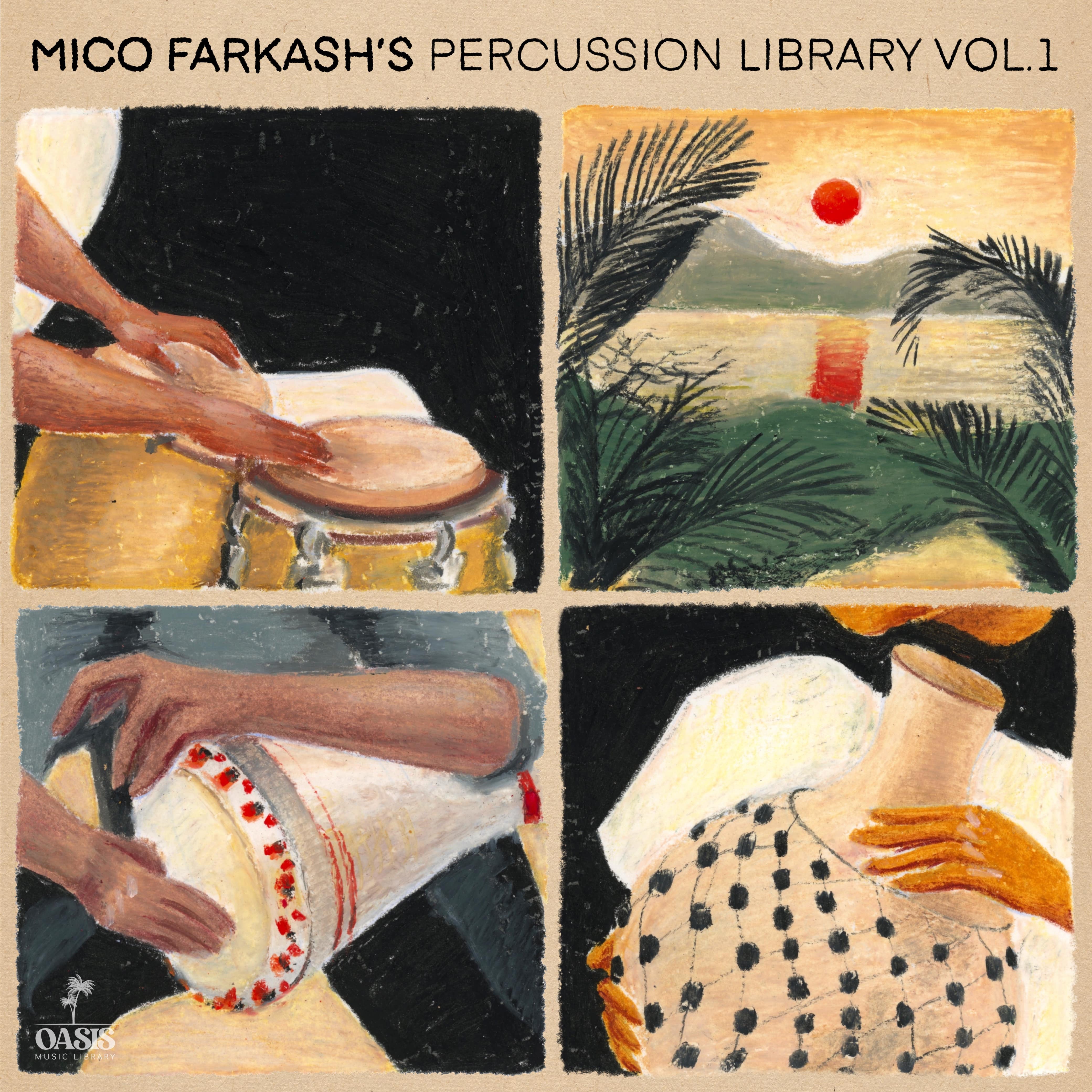 دانلود مجموعه پرکاشن Oasis Music Library Mico Farkash Percussion Library Vol.1